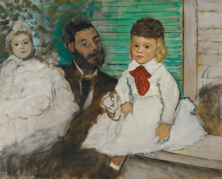 Ludovic Lepic i jego córki - Edgar Degas