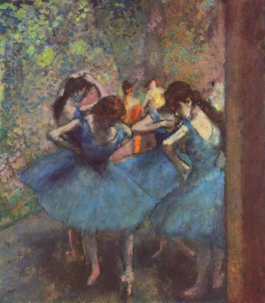 Niebieskie tancerki - Edgar Degas