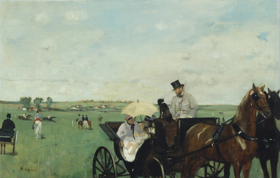 Na wyścigach w prowincji - Edgar Degas