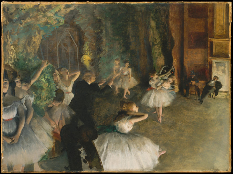 Powtórzenie baletu na scenie - Edgar Degas