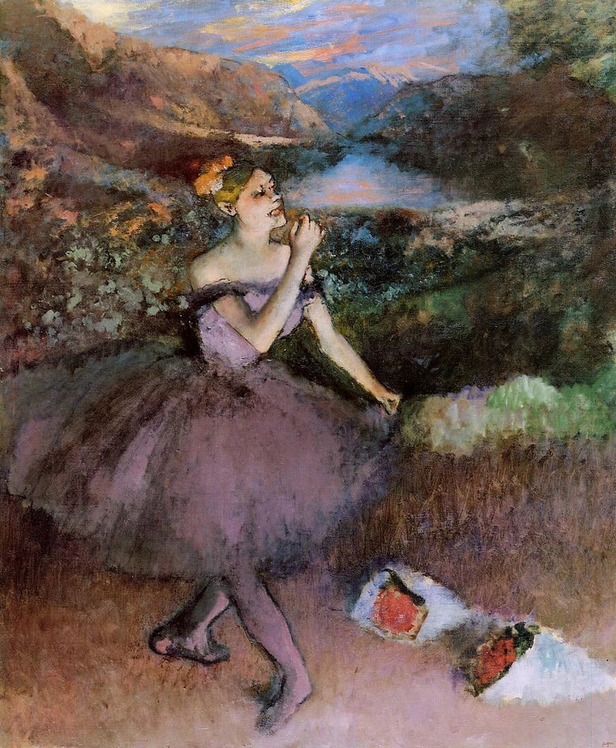 Tancerka z bukietami - Edgar Degas