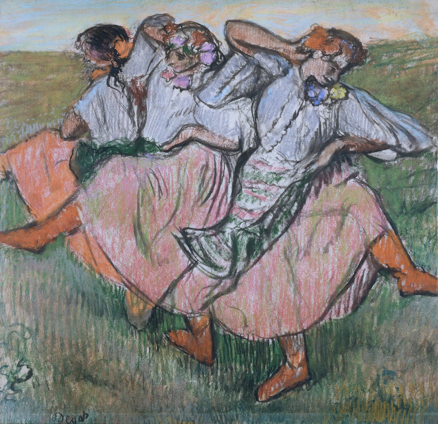 Trzej rosyjscy tancerze - Edgar Degas