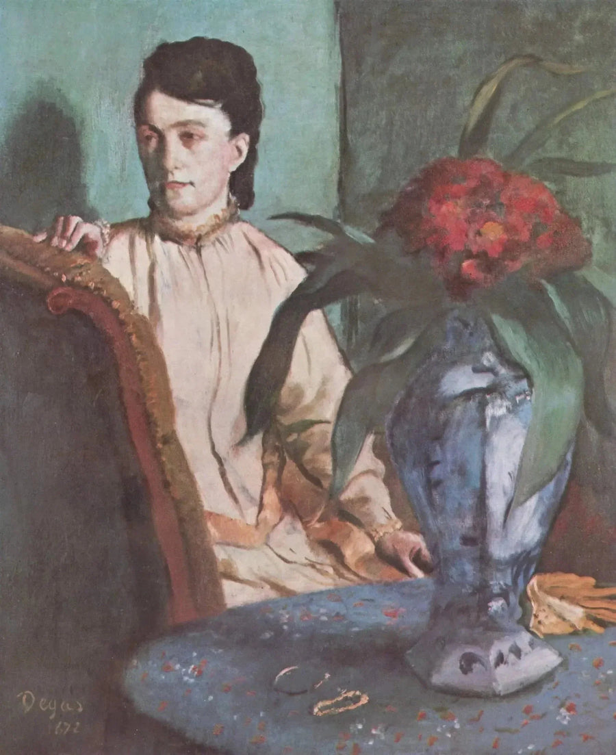 Kobieta z wazonem - Edgar Degas