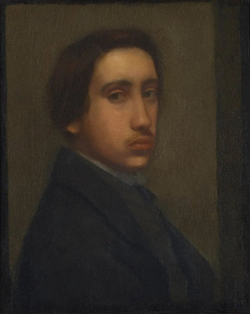 Degas w czarnym fraku (Autoportret) - Edgar Degas