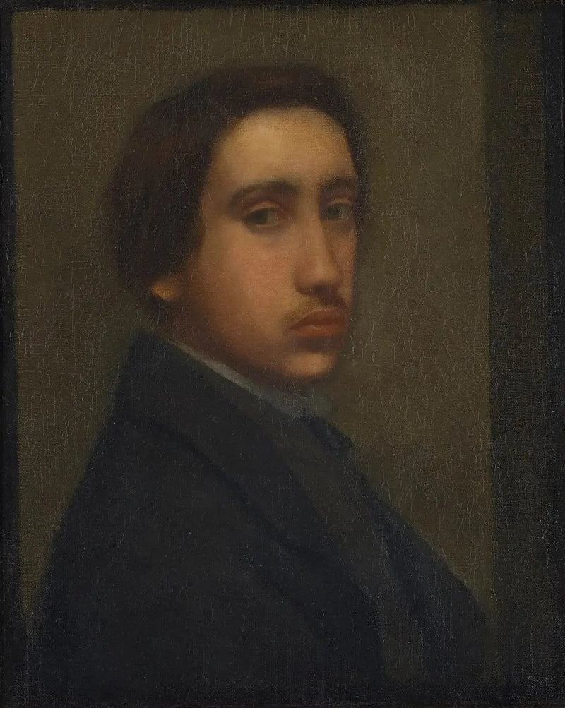 Degas w czarnym fraku (Autoportret) - Edgar Degas