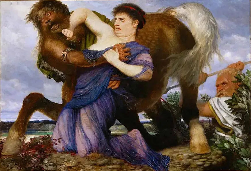 Déjanira i Nessus - Arnold Böcklin