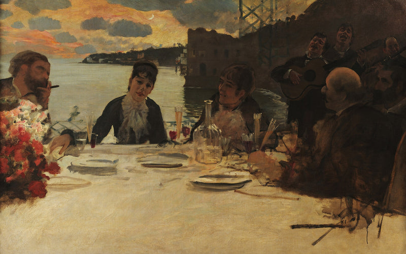 Śniadanie w Posillipo - Giuseppe De Nittis