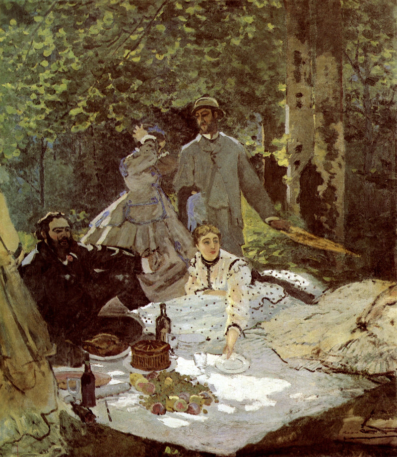 Lunch na Trawie, centralny fragment W63/2 - Claude Monet