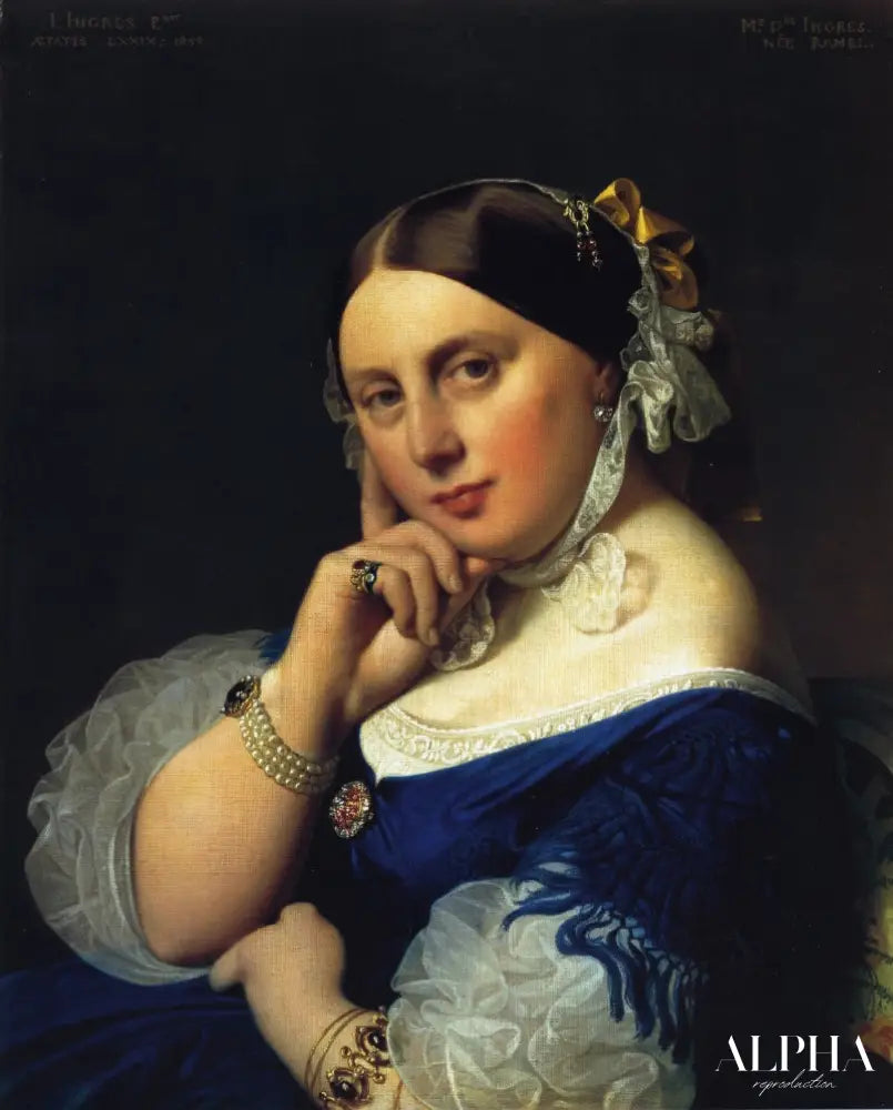 Delphine Ramel, Madame Ingres - Jean-Auguste-Dominique Ingres - Reproductions de tableaux et peintures haut de gamme