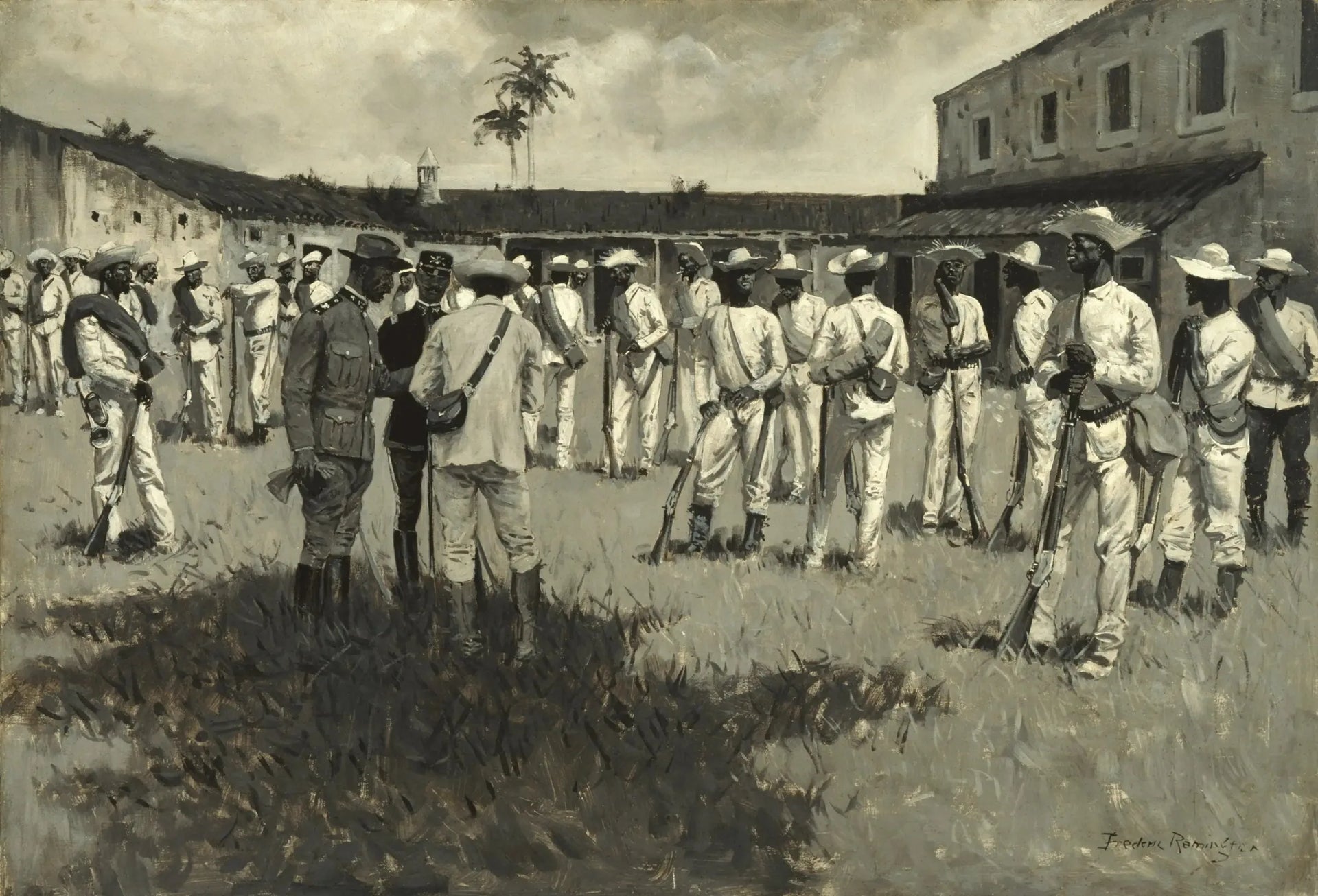 Démantèlement de l'armée de Gomez - Frederic Remington image 1 copie peinte à la main à l’huile