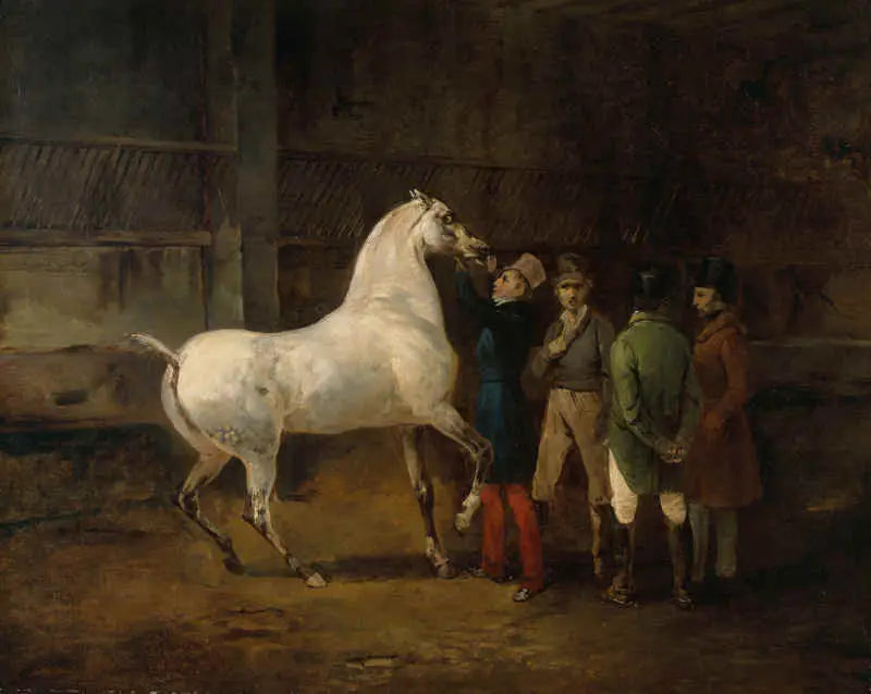 Demonstracja białego konia - Théodore Géricault