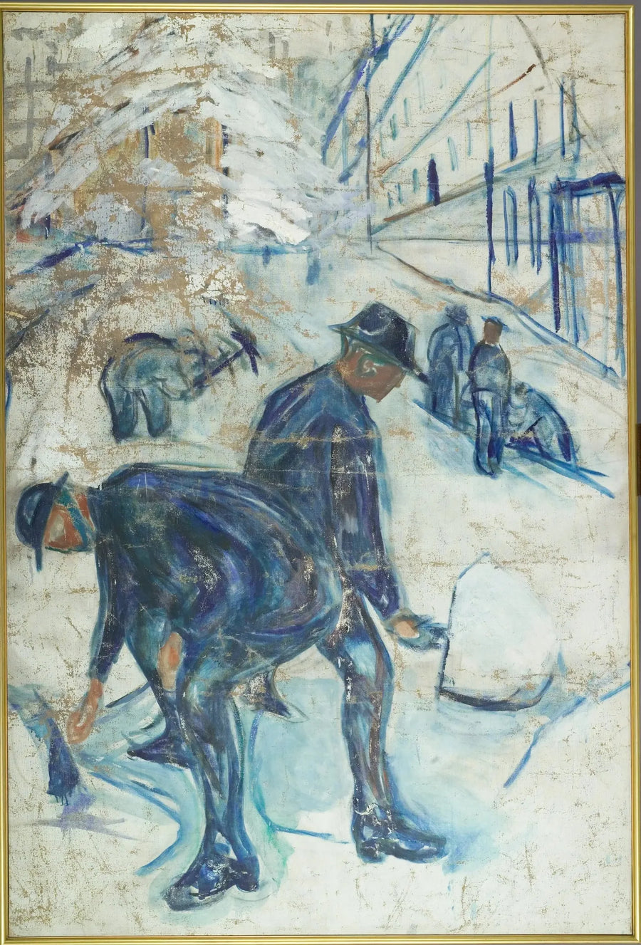 Odśnieżacze na placu budowy - Edvard Munch