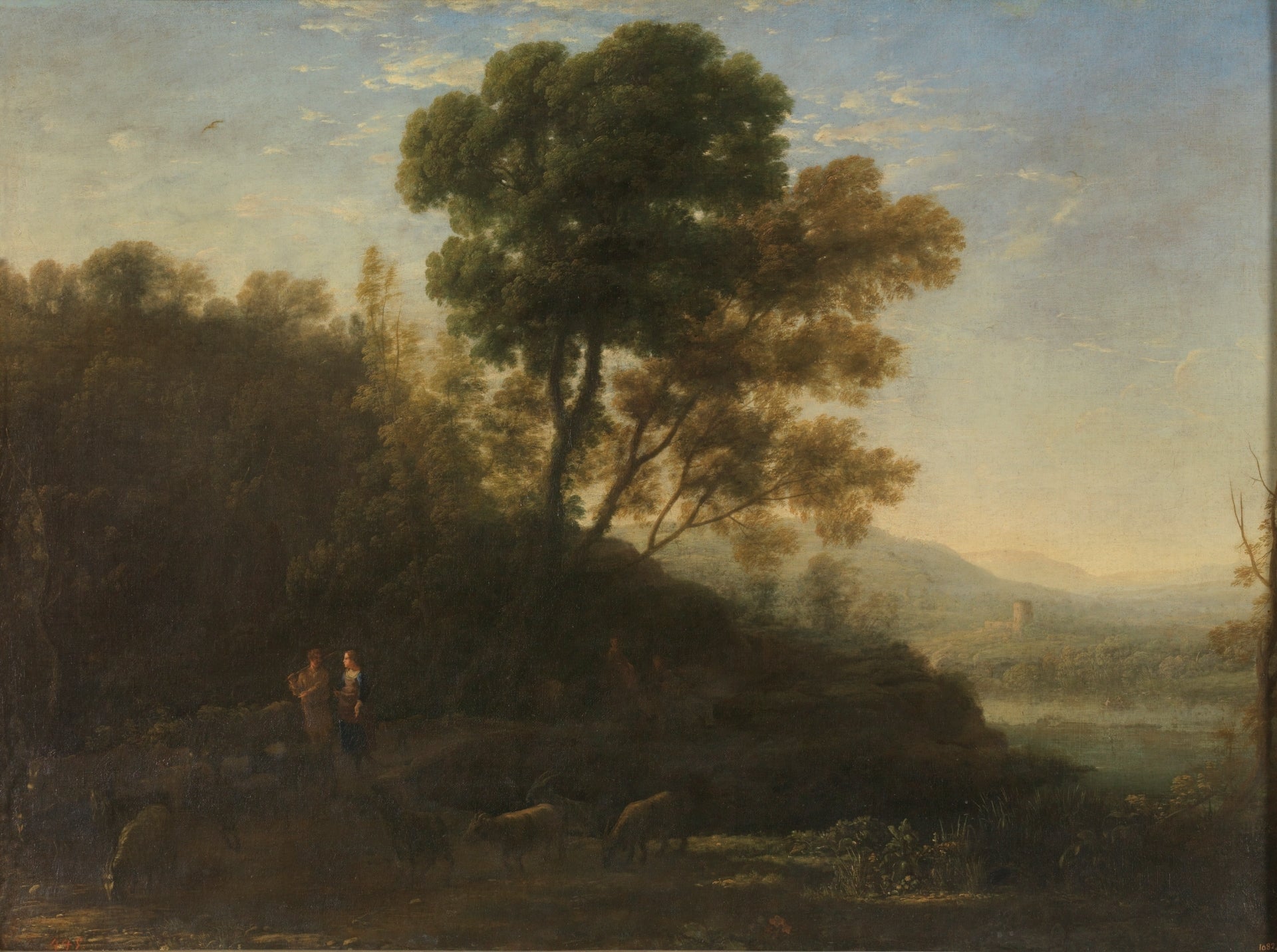 Départ avec le troupeau - Claude Lorrain - Alpha Reproduction