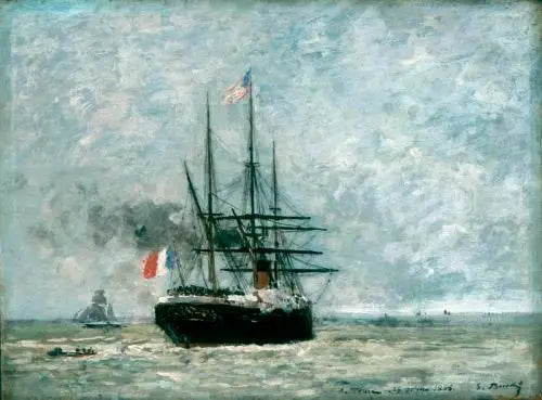 Odpłynięcie z portu - Eugène Boudin