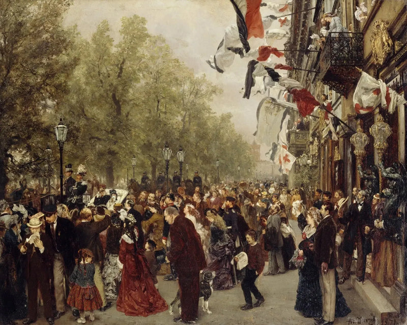 Wyprawa króla Wilhelma I do armii 31 lipca 1870 - Adolph von Menzel