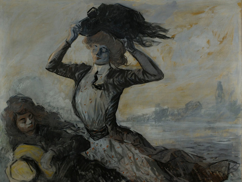Odjazd, podmuch wiatru - Jean-Louis Forain