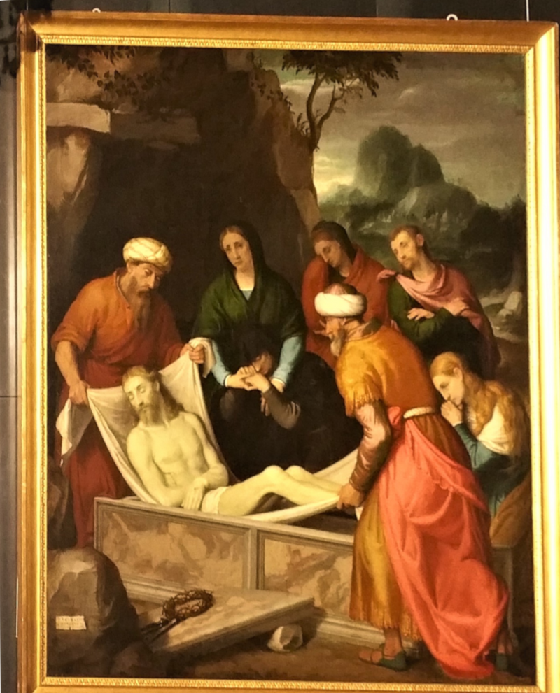 Złożenie Chrystusa do grobu - Giovanni Battista Moroni