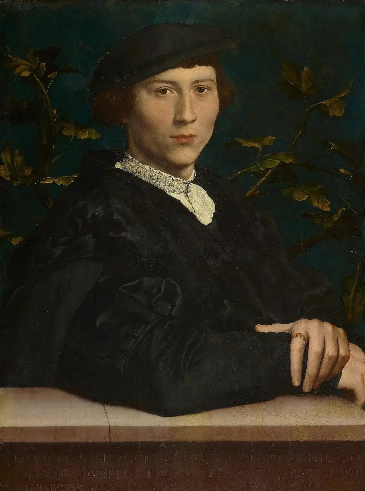 Derich Born (1510?-> 1549) - Hans Holbein le Jeune image 1 tableau peint à l’huile sur toile
