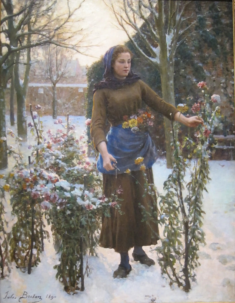 Ostatnie kwiaty - Jules Breton