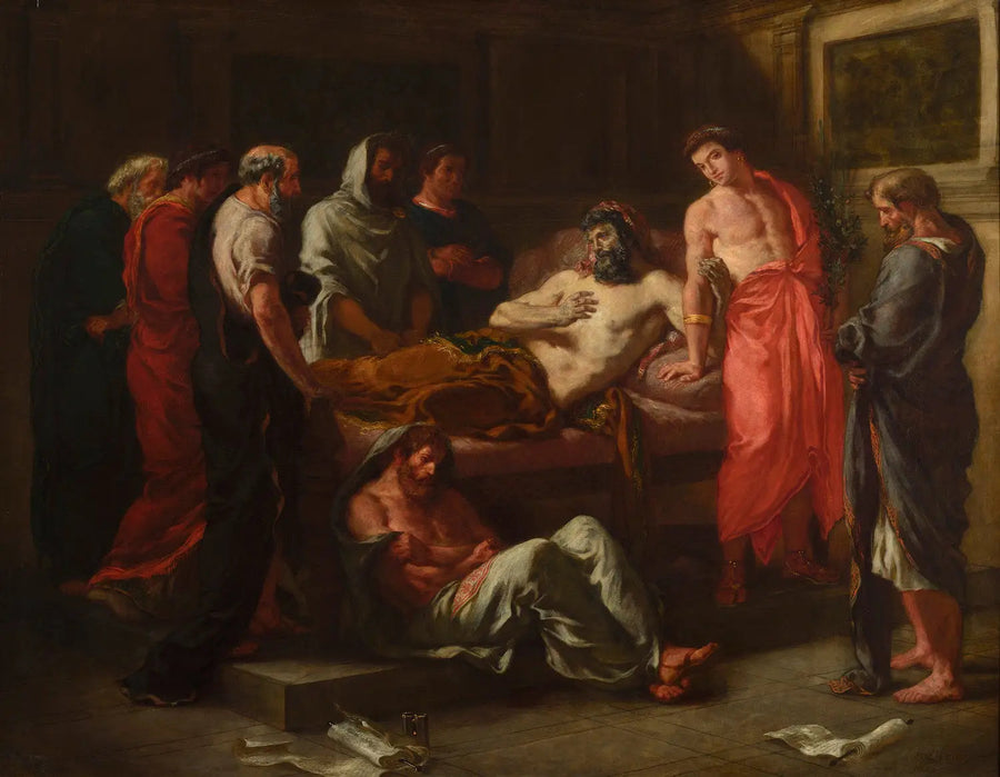 Ostatnie słowa cesarza Marka Aureliusza - Eugène Delacroix