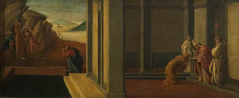 Ostatnie chwile Marii Magdaleny (przedbicie, panel czwarty) - Sandro Botticelli
