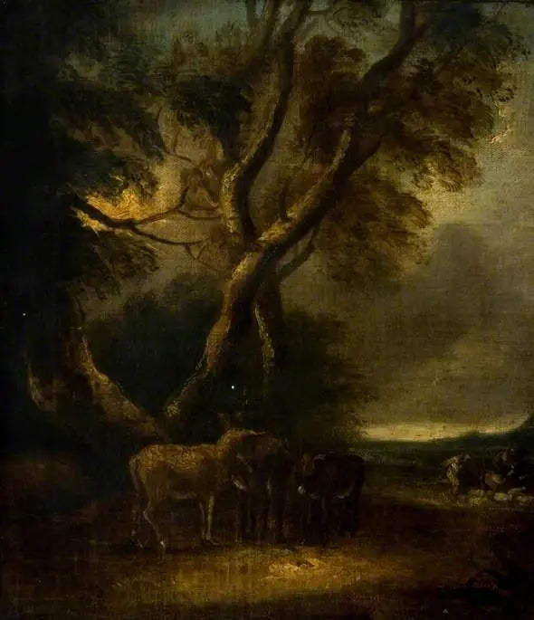 Osły w burzy - Thomas Gainsborough