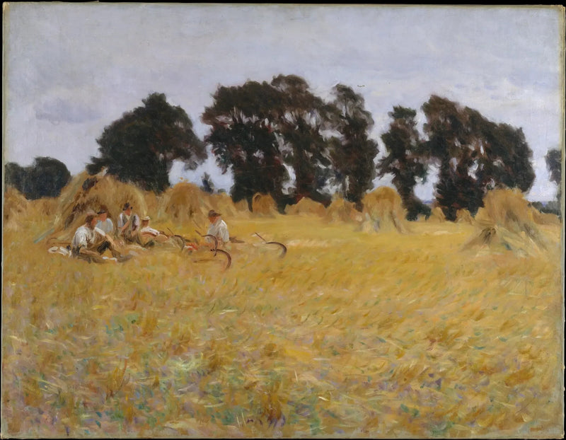 Żniwiarze odpoczywają na polu pszenicy - John Singer Sargent