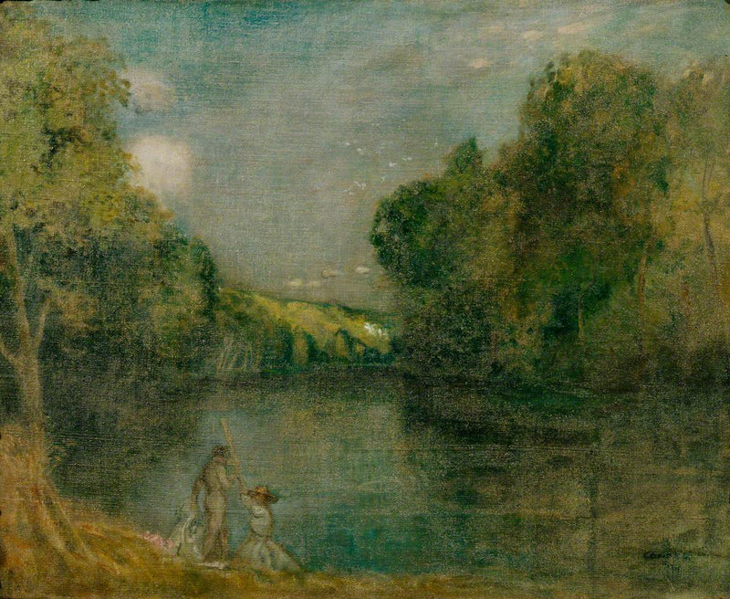 Postacie nad brzegiem jeziora - Charles Conder
