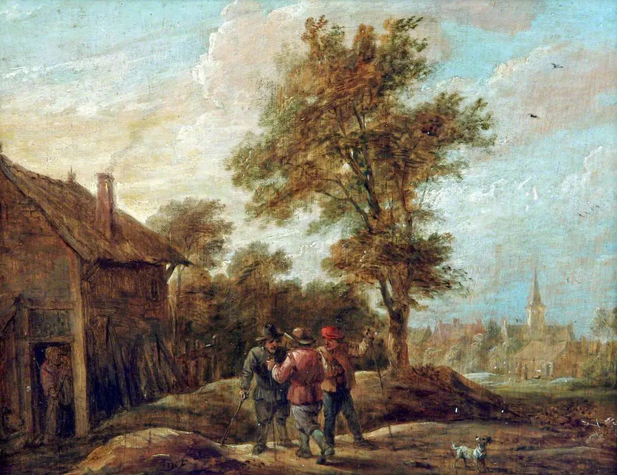 O barbarzyńcach na pejzażu - David Teniers młodszy