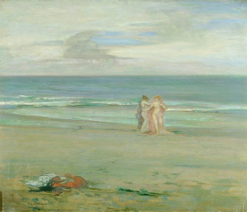 Sylwetki na plaży - Charles Conder
