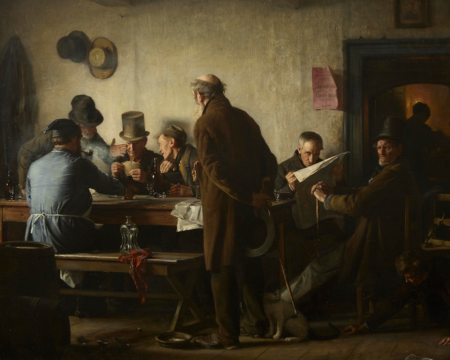 Starzy mężczyźni w tawernie. - Carl Heinrich Bloch