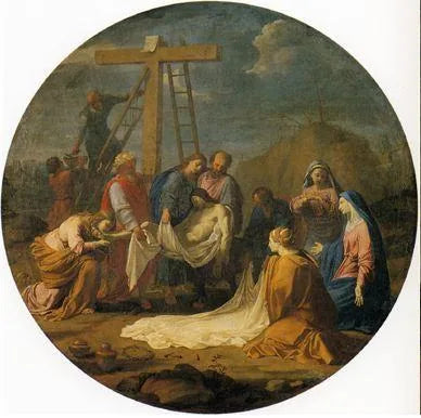 Upadek Krzyża - Eustache Le Sueur