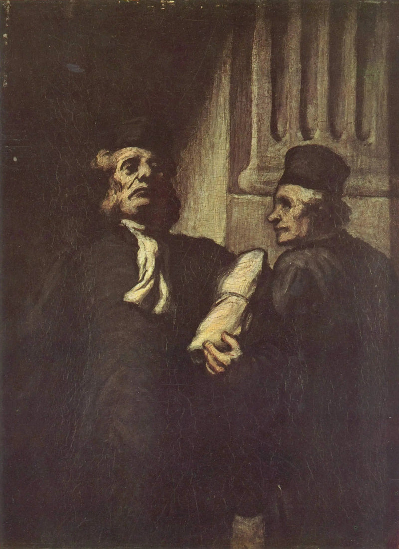 Dwóch adwokatów - Honoré Daumier