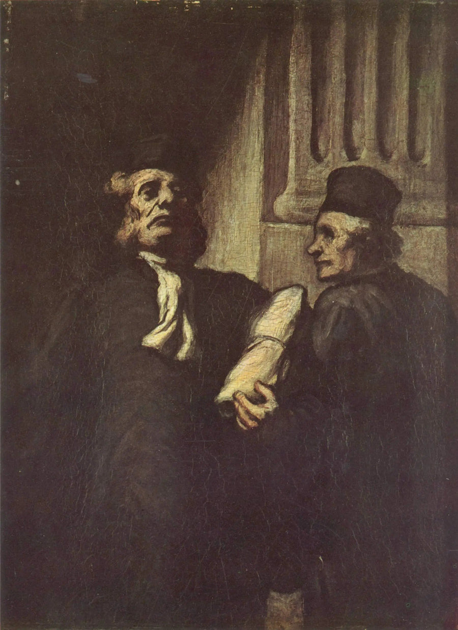 Dwóch adwokatów - Honoré Daumier