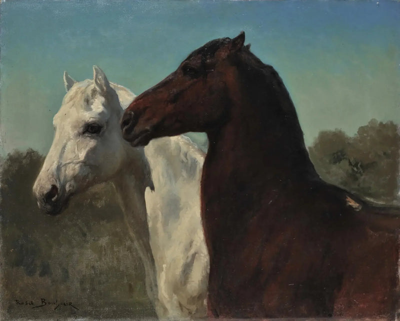 Dwa konie - Rosa Bonheur
