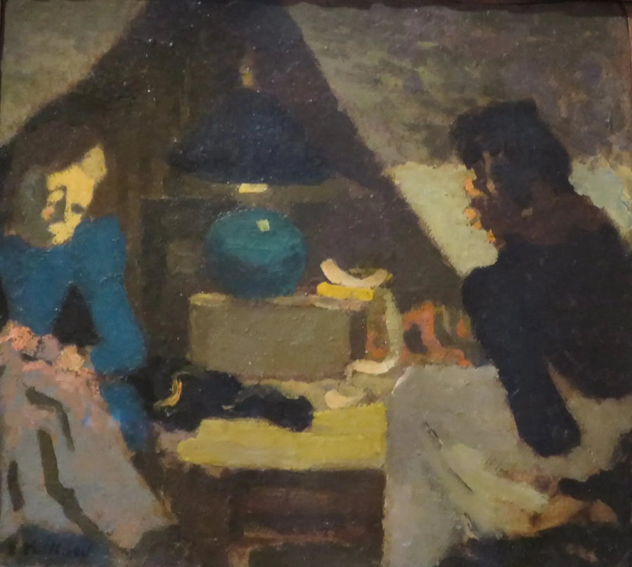 Dwie krawcowe pod lampą - Édouard Vuillard