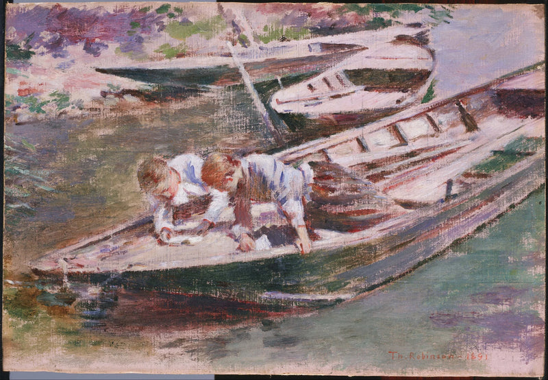 Dwa w łodzi - Theodore Robinson