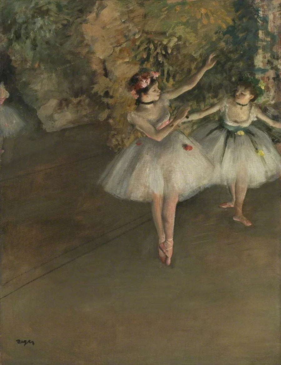 Dwaj tancerze na scenie - Edgar Degas