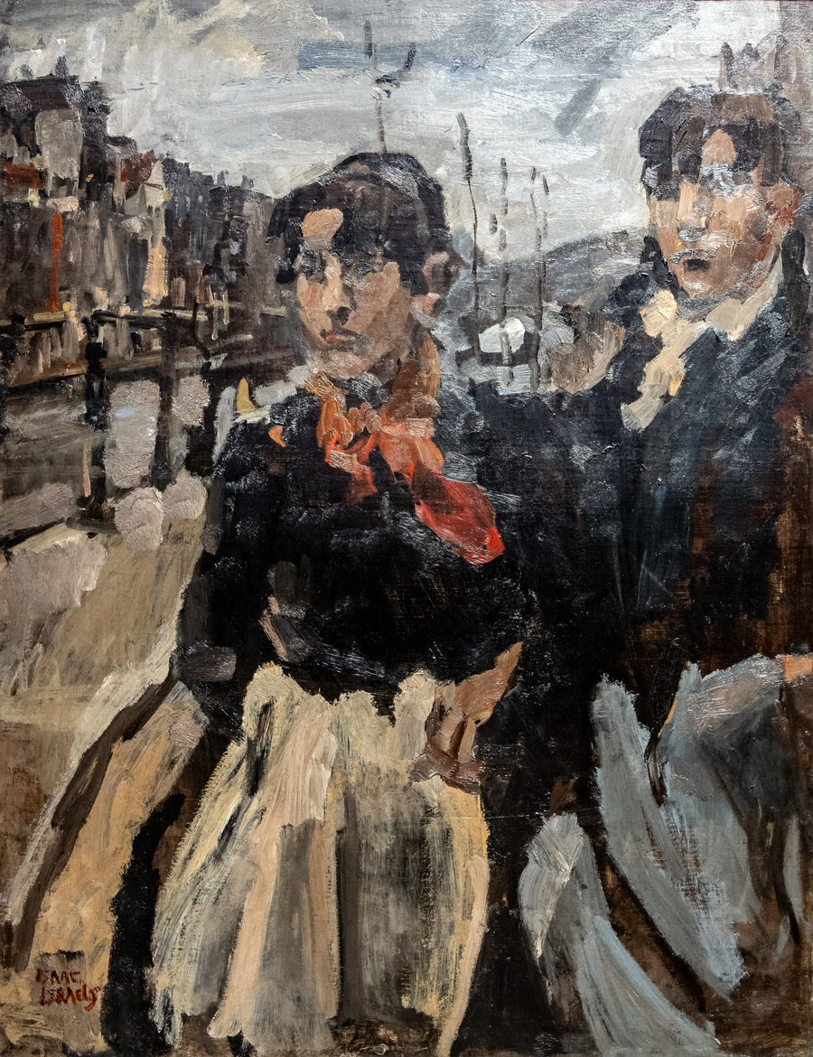 Dwoje służących na Lijjnbaansgracht w Amsterdamie - Isaac Israëls
