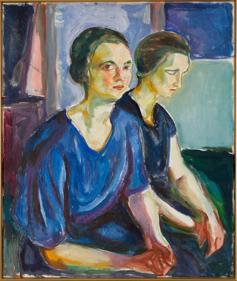 Dwie kobiety, siedzące - Edvard Munch