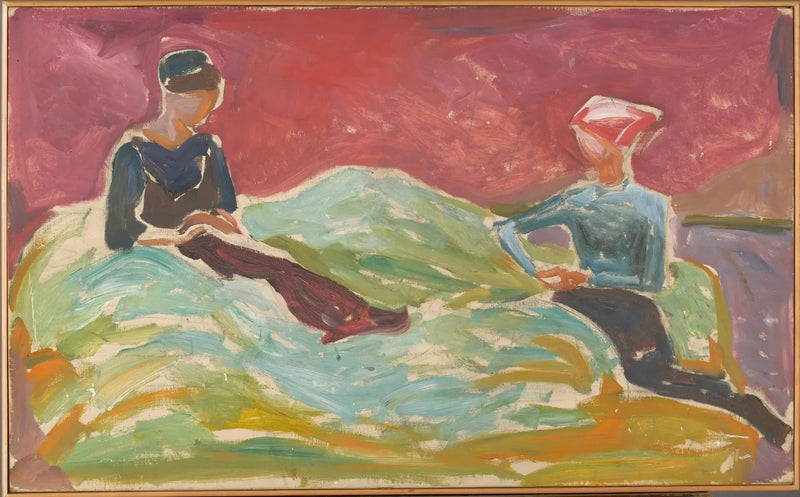 Dwie kobiety siedzące - Edvard Munch