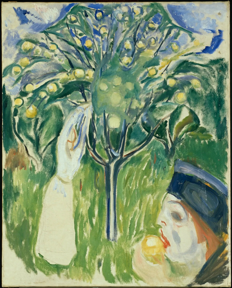 Dwie kobiety w ogrodzie - Edvard Munch