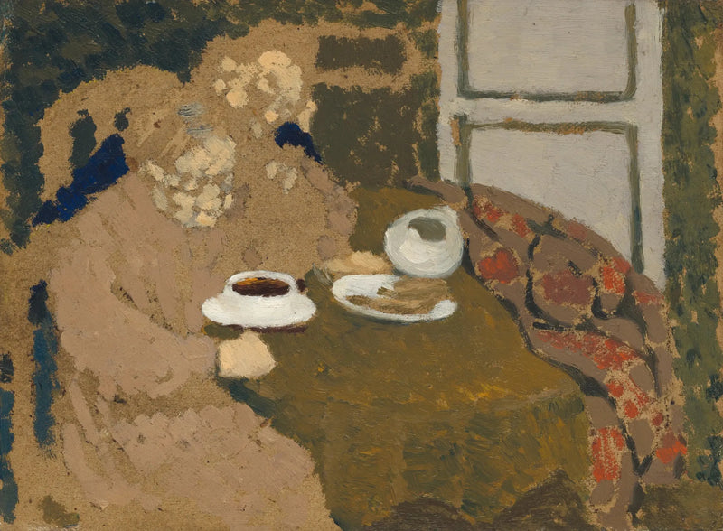 Dwie kobiety pijące kawę - Édouard Vuillard