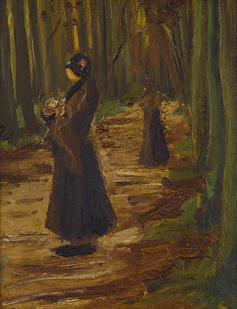 Dwie kobiety w lesie - Vincent van Gogh