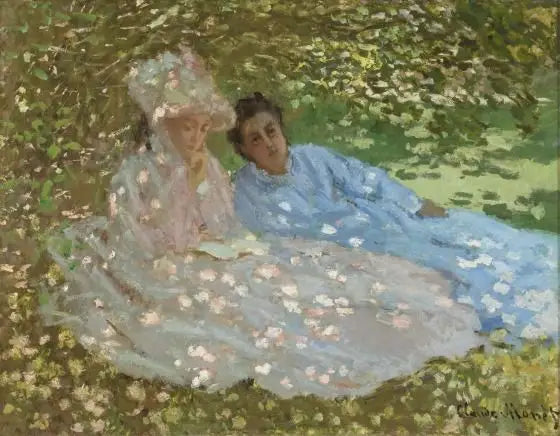Dwie kobiety w ogrodzie - Claude Monet