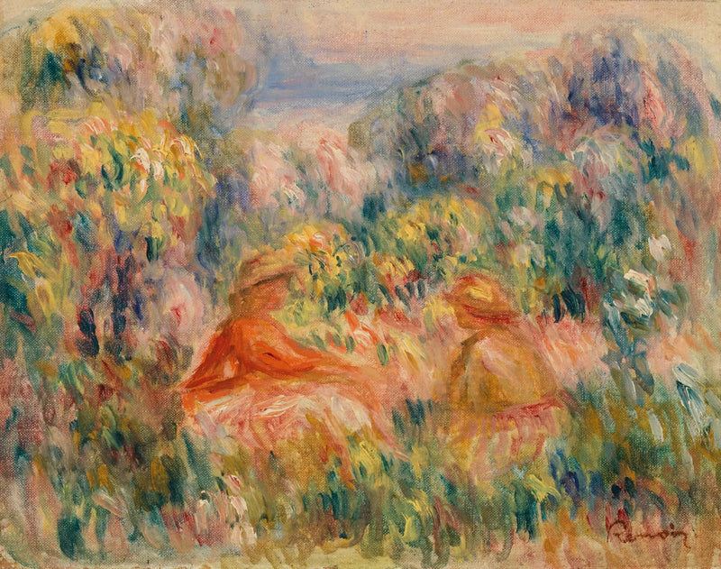 Dwie kobiety w krajobrazie - Pierre-Auguste Renoir