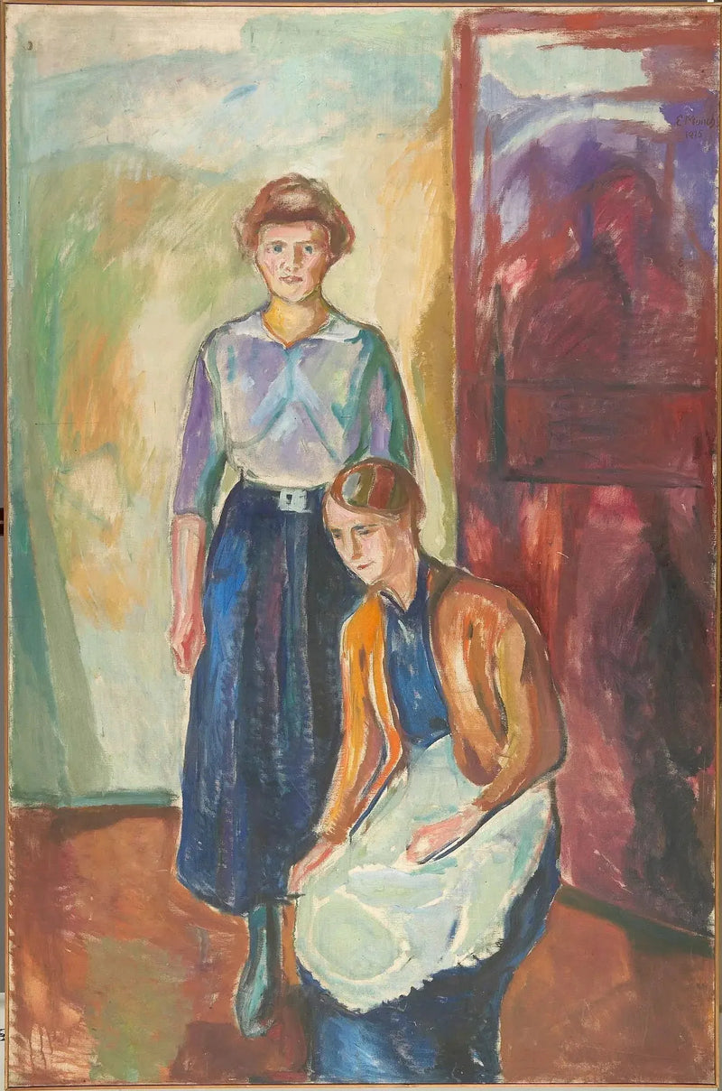 Dwie pokojówki - Edvard Munch