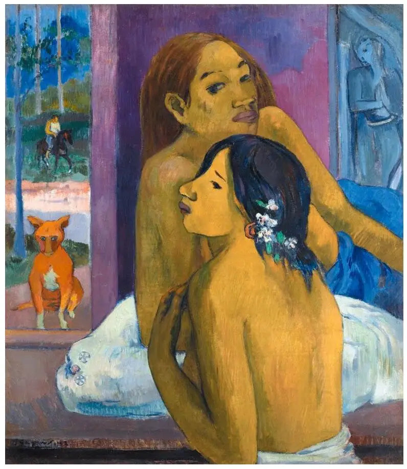 Dwie kobiety, czyli Kwiatowa fryzura - Paul Gauguin