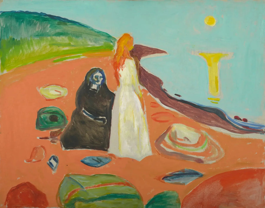 Dwie kobiety na brzegu - Edvard Munch
