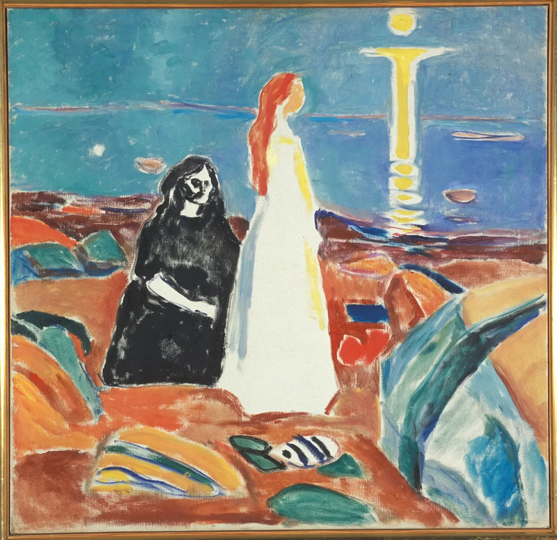 Dwie kobiety na brzegu - Edvard Munch